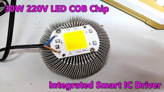 30W 220V COB LED Chip with Integrated Smart IC Driver (Cool White) | POWER-GEN