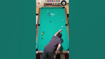 8-ball Dry-Break and Run: 27 Sep 2023 #billiards #cuesports #pool #trickshot