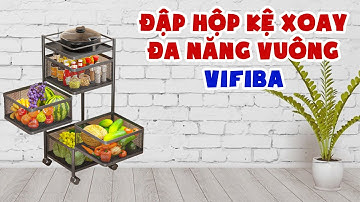 Đập Hộp Kệ Xoay Đa Năng Vuông VIFIBA 360 Độ | #Shorts