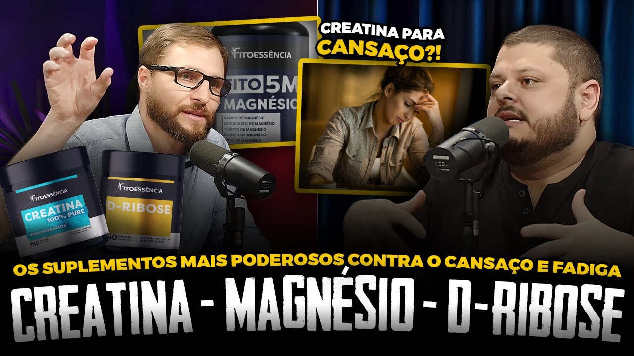 DIGA ADEUS AO CANSAÇO COM ESSES SUPLEMENTOS:  CREATINA, D-RIBOSE E  MAGNÉSIO!
