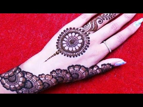 Latest Back Hand Flower Arabic Mehndi Design | Full Hand Bridal Mehndi ...