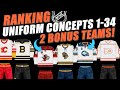 NHL "AWAY" Uniform Concepts Ranked 1-34! TWO Bonus Teams!