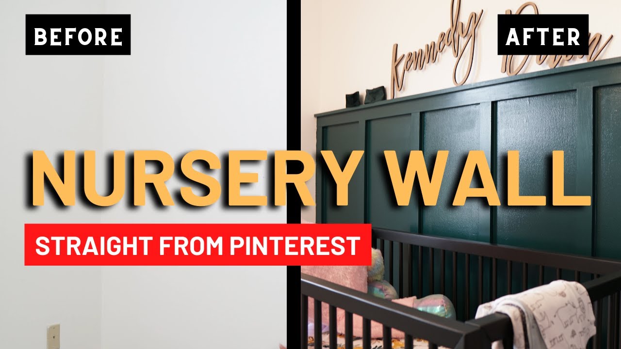 Easy Board and Batten Wall How-To | Baby Girl Nursery Ideas