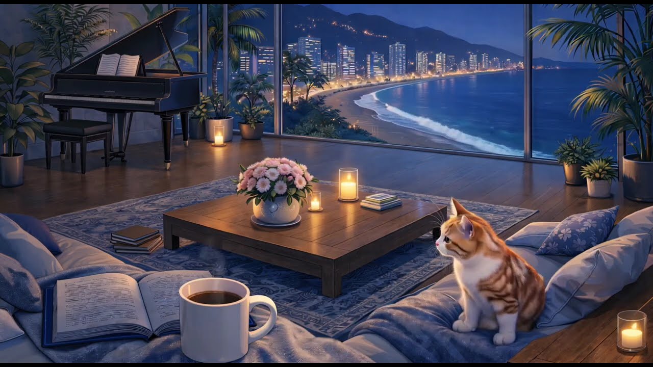 Peaceful Night LoFi Mix 🌙 | Music for Focus, Work & Flow State