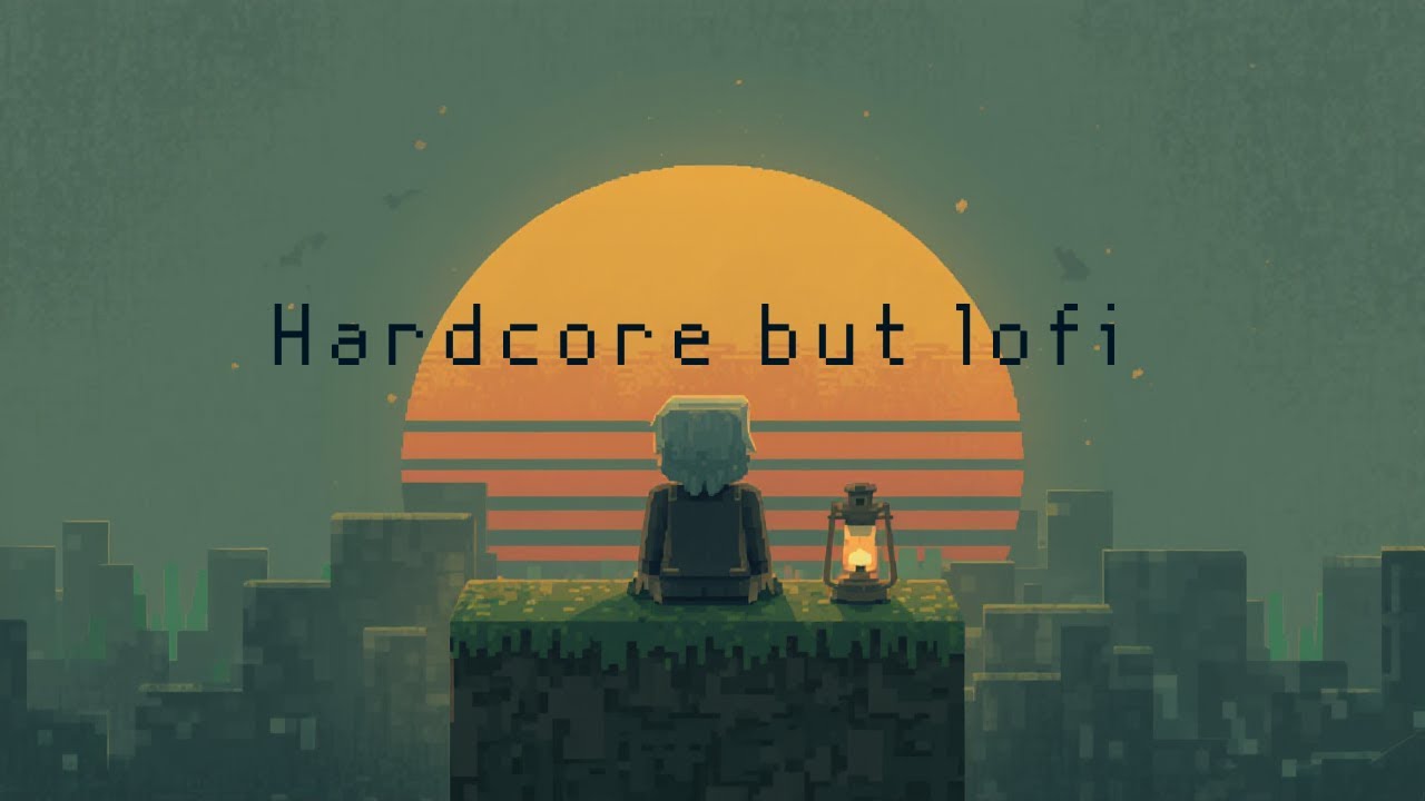Minecraft Hardcore but it's lo-fi