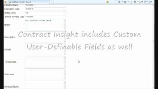 Add Contract to Contract Insight - Contract Management Software