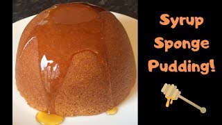 Easy classic syrup sponge pudding recipe :) Cook with me