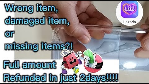 How to refund Lazada item