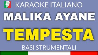 Miniatura de vídeo de "MALIKA AYANE - TEMPESTA - (KARAOKE STRUMENTALE) [base karaoke italiano]🎤"