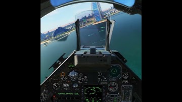 DCS M-2000C Passing Through Tower Cockpit view