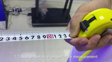 JAEMONT Test Distance demonstration of face recognition non-contact infrared thermometer D721