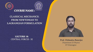 Lecture 18 : Central force - 11