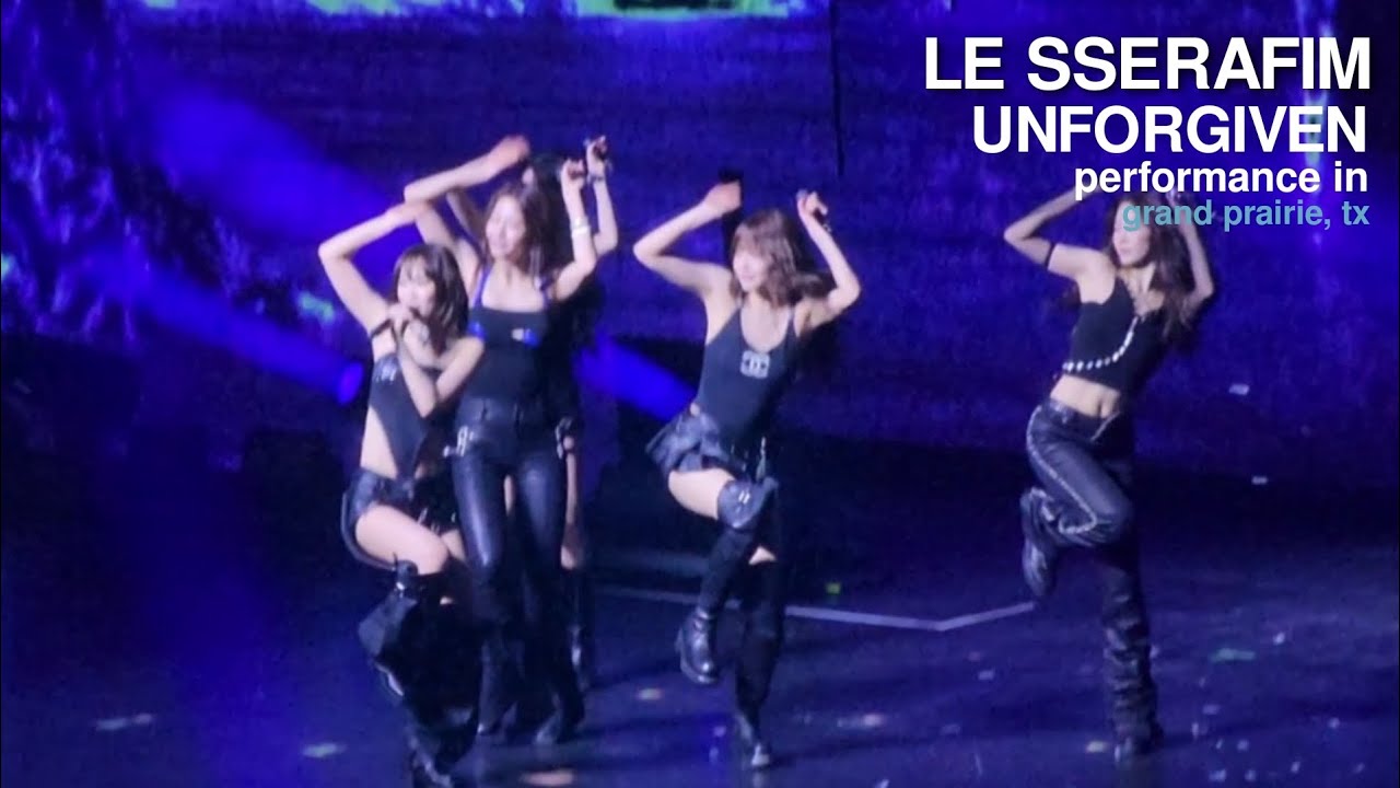 09/08/2025 LE SSERAFIM 'UNFORGIVEN' Performance in Texas ( Easy Crazy Hot Tour )