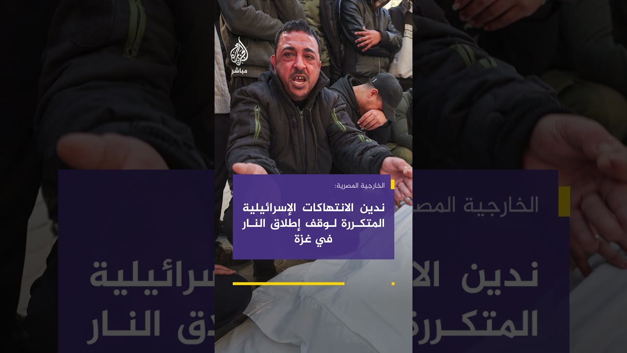 الخارجية المصرية: ندين الانتهاكات الإسرائيلية المتكررة لوقف إطلاق النار في قطاع غزة