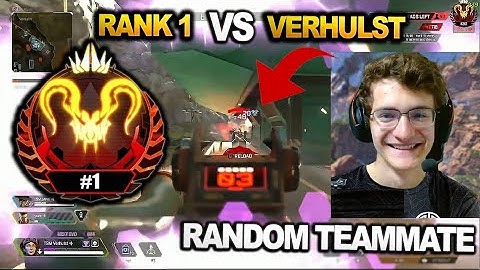 TSM Verhulst wiped Team RANK 1 with random teammate in predator lobby!!