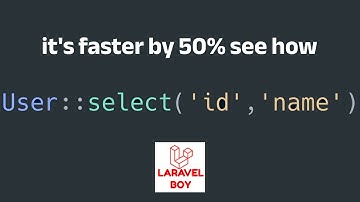 Laravel performance tip: select only what you need it