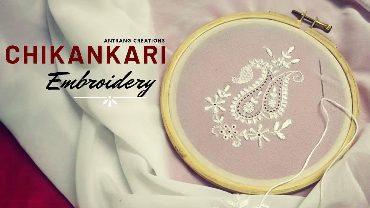 Chikankari embroidery motif | Hathkati jali stitch | Hool stitch | Gol murri | Antrang Creations
