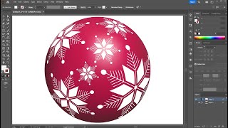 How to Draw a Snowflake and Apply it to a 3D Object in Adobe Illustrator