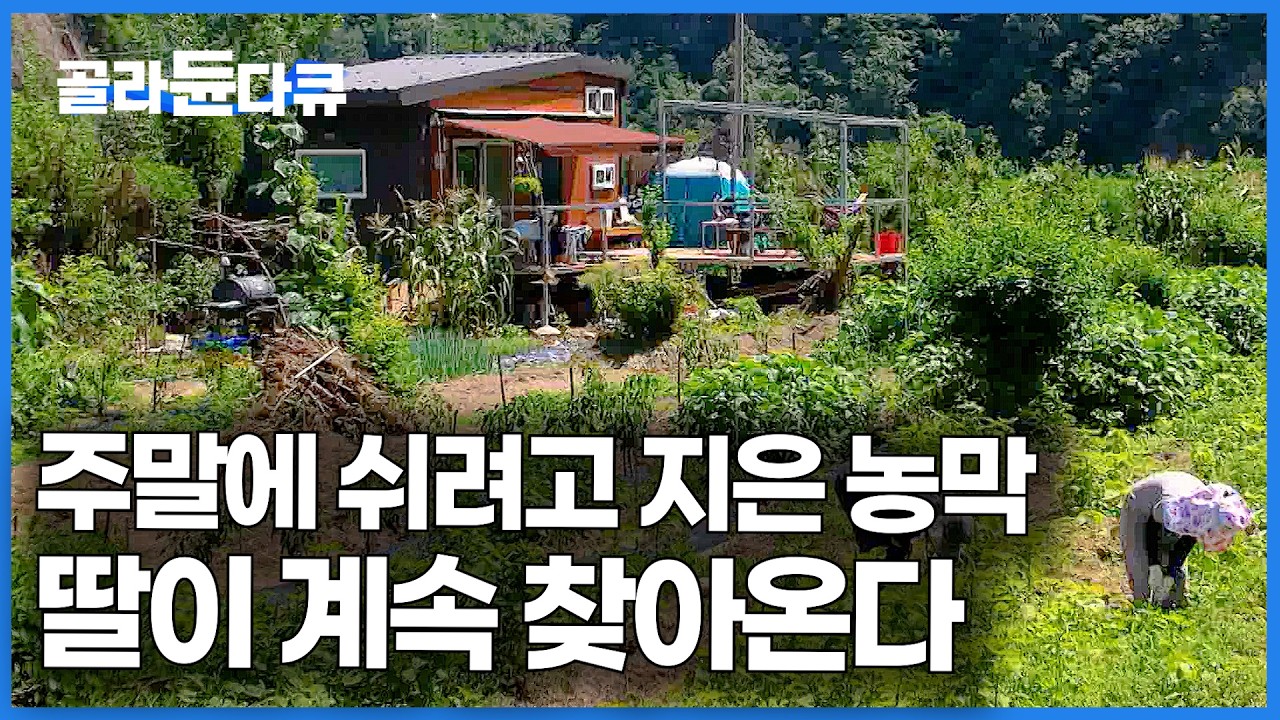 딸이 더 좋아하는 시골 농막. 평일엔 건설 현장 주말엔 농막에서 힐링하는 중년 부부의 인생｜한국기행｜#골라듄다큐