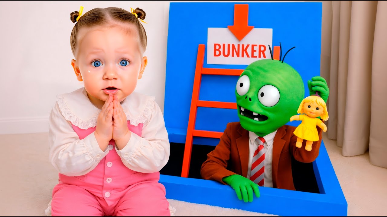 Ева сбегает из бункера зомби!