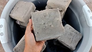 Soft Dusty Black Chalk Clay Mix Unpolished Blocks Dry Crumbling 💣 @GoldenStarAsmr  screenshot 5