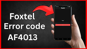 Foxtel error code AF4013 (Quick fix)