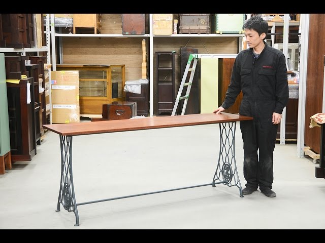 リメイク家具！「シンガーミシンのカウンターテーブル」 日本の