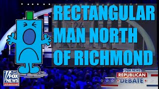 Rectangular Man North of Richmond  "Feels it in his Bones."  Sean Stephens  @ 2023 Republican Debate