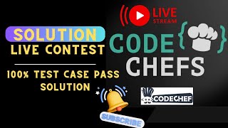 CODECHEF   WEEKLY CONTEST     | ALL SOLUTION IN C++ | PYTHON | JAVA | C