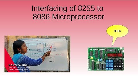 Interfacing of 8255 to 8086 Microprocessor