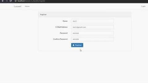 Installing laravel 5.2 version with Registration, Login, Password Reset and Dashboard