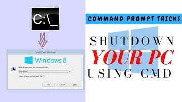 Shutdown your pc/laptop using CMD (Command prompt).