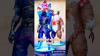 Different Versions Of Fortnite Skins