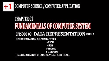 Fundamentals of Computer Episode 09 - Data Representation-Part 2 - Character Representation