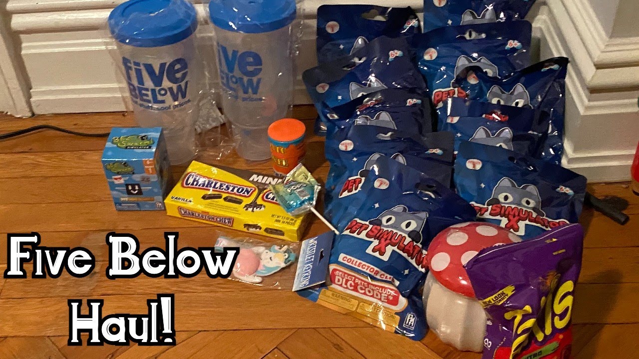 Five Below Haul! More pet simulator x toys!! YouTube