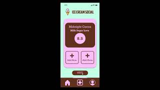 'Ice Cream Social' Mobile Application | Prototype Demo Video screenshot 4