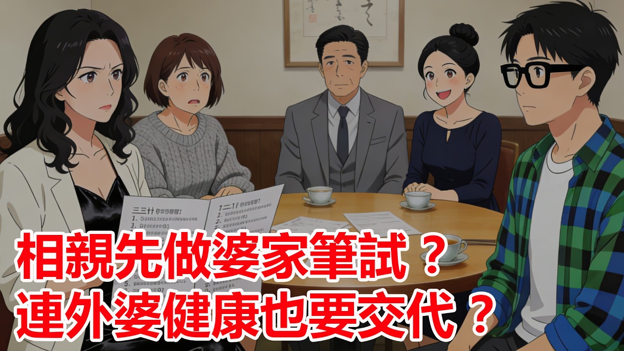 相親還要先通過婆家筆試，我被問到外婆身體狀況才知道自己在面試