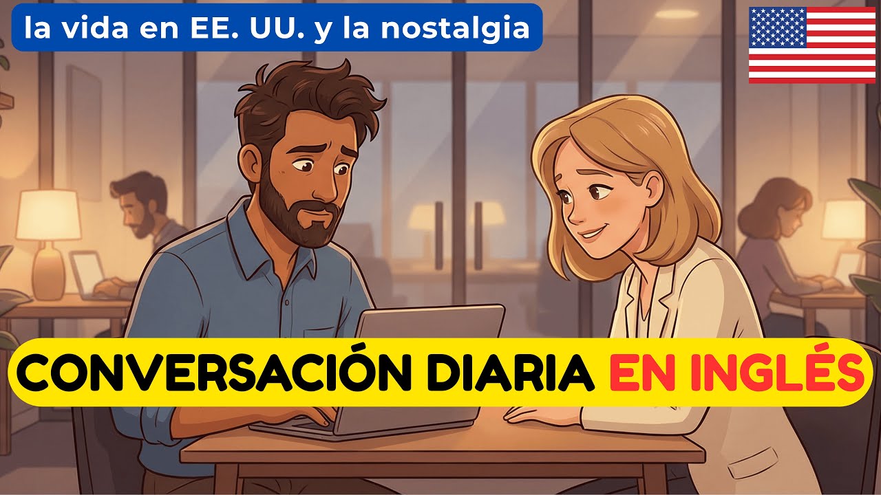 Mejora tu escucha en inglés rápido: la vida en EE. UU. y la nostalgia (acento americano) 🇺🇸