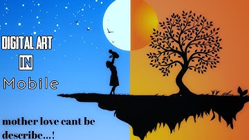 Landscape Vector Art  on Android ||Digital art Illustration ||PixelLabTutorial || Joy Creation