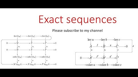 Introduction to Exact sequences