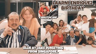 LAARNI ENRIQUEZ BIRTHDAY FINALLY KASAMA MULI SI ERAP 😍 ELLIE KARARATING LANG FROM SINGAPORE W/ JAKE