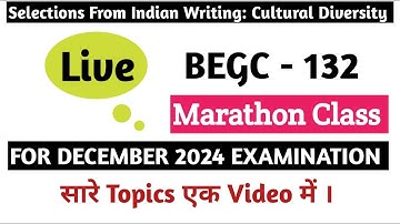 BEGC 132 Important Questions One Shot Revision | IGNOU BEGC 132 December 2024 Important Questions