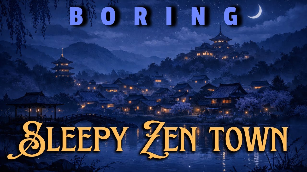 🕯️ Fall Asleep to the Most Boring Zen Town in the World | A Rainy Bedtime Story