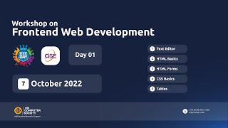 Workshop on Frontend Web Development | Day 01 | IEEEDay 2022 Wealth