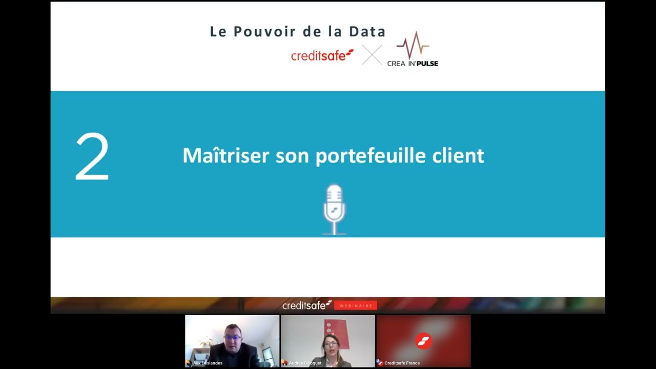 Replay : Webinaire - Le pouvoir de la Data - Crea In'Pulse x Creditsafe