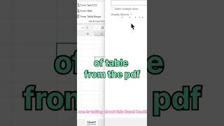 how to import pdf file into excel file #excel #excel #shortsvideo  #shorts  #exceltricks #ytshorts