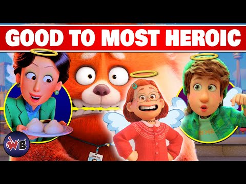 Pixar's TURNING RED Characters: Good to Most Heroic