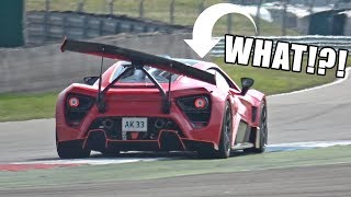 1200HP Zenvo TSR-S Going FLATOUT on Track with Active Rear Wing!