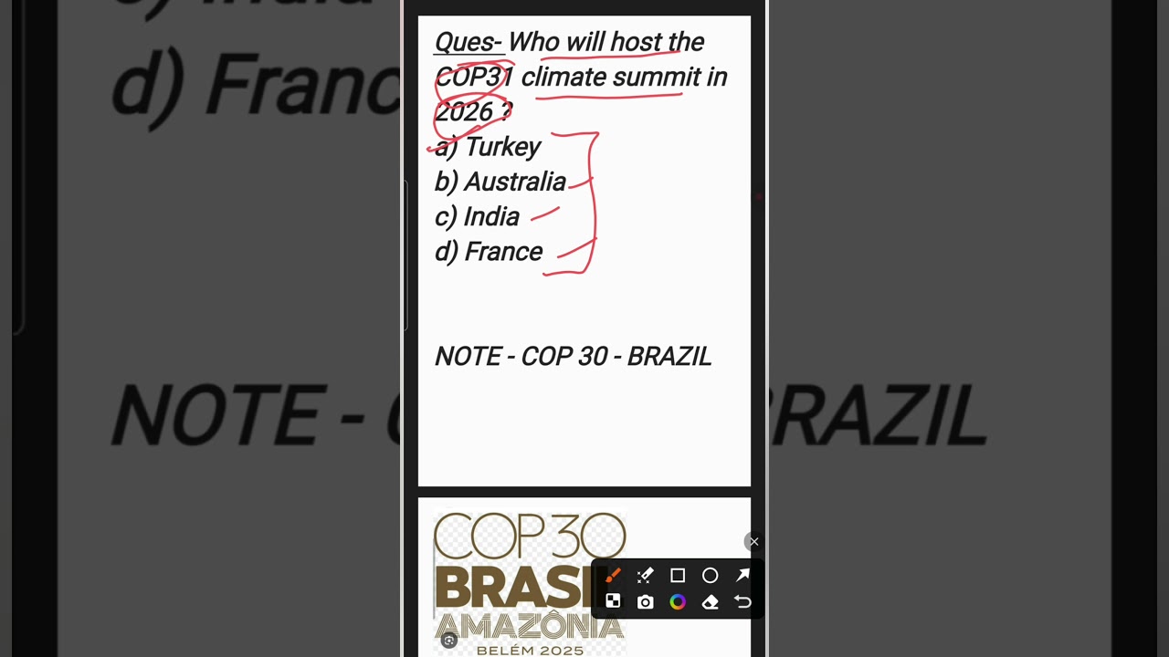 COP31 Summit 2026| Expected Question| 