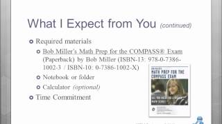 COMPASS Prep    Module 01 Lecture 01    PreTest and Introduction